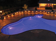 Royal Pools Family of Options - Inground Pool Lighting